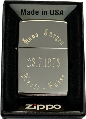 Zippo accendino rundgravur - zippo,